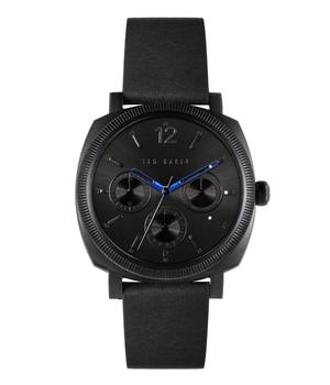推荐42 mm Caine Multifunction Leather Strap Watch商品