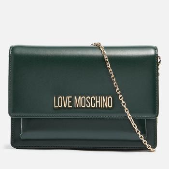 推荐Love Moschino Women's Logo Cross Body Bag - Green商品