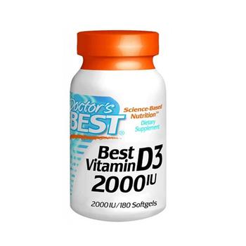 Doctors Best Vitamins | Doctors Best Vitamin D3 2000 IU Softgel Capsules, 180 Ea商品图片,