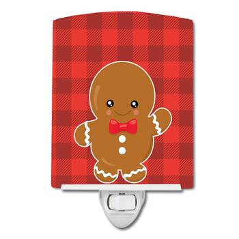 商品Christmas Gingerbread Boy Ceramic Night Light图片