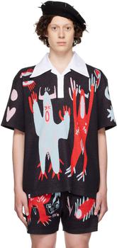 Charles Jeffrey Loverboy真假, Charles Jeffrey Loverboy | Black Cotton Shirt商品图片 7.4折