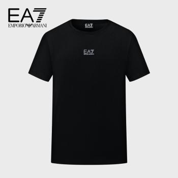 Emporio Armani | EMPORIO ARMANI 男士黑色棉质短袖T恤 3LPT27-PJ7CZ-1200商品图片,满$100享9.5折, 满折