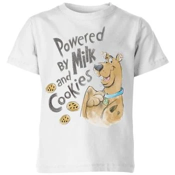 Original Hero | Scooby Doo Powered By Milk And Cookies Kids' T-Shirt - White,商家Zavvi US,价格¥152