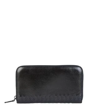 Bottega Veneta | Intrecciato Leather Zip-Around Wallet 2.2折×额外9折, 独家减免邮费, 额外九折