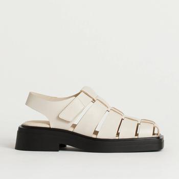sandals, Vagabond | Vagabond Women's Eyra Leather Fisherman Sandals - Off White商品图片 7折