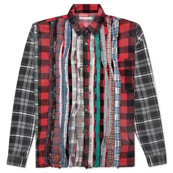 推荐Flannel Shirt Ribbon Wide Reflection Shirt - Assorted商品