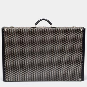 [二手商品] Goyard | Goyard Black Goyardine Canvas And Leather Hotel 80 Grand Trunk Case商品图片,6.6折, 满1件减$100, 满减