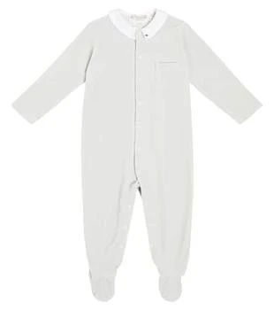 Bonpoint | Baby Tilouan cotton velvet onesie 独家减免邮费