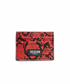 Reason Clothing | Snakeskin Reason Label Cardholder商品图片,3.5折×额外8折, 额外八折
