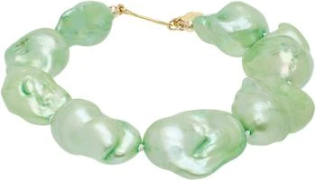 Gohar World | Green Host Baroque Pearl Bracelet,商家Ssense US,价格¥2282