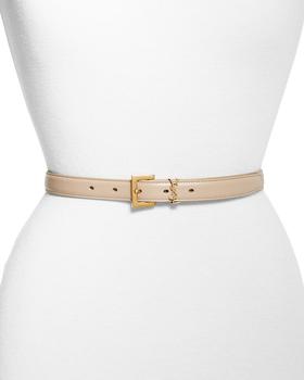 ysl腰带真假, Yves Saint Laurent | Women's Logo Leather Belt商品图片 