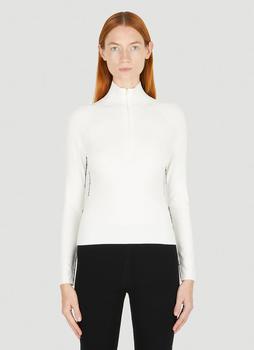 Alexander Wang | Jacquard Logo Zip Top in White商品图片,7折