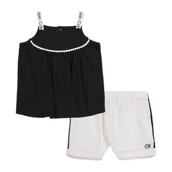 Calvin Klein | Baby Girls Tank Top and French Terry Shorts, 2 Piece Set 6折×额外8折, 额外八折