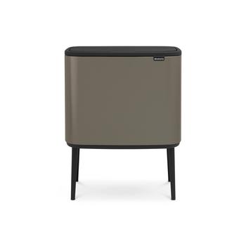 Bo Touch Top Dual Compartment Recycling Trash Can, 3 plus 6 Gallon, 11 plus 23 Liter