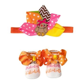 Baby Essentials | Baby Girls Thanksgiving Headband and Socks Set,商家Macy's,价格¥62