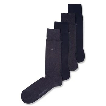 Calvin Klein | Men's Socks, 4 Pack Solid 5.9折