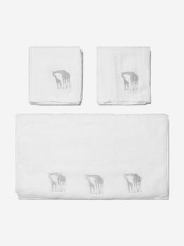 商品Cotton and Company | Unisex Organic Cotton Muslin And Cotton Giraffe Towel Set,商家Childsplay Clothing,价格¥574图片