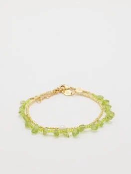 Anni Lu | Jade 18kt gold-plated bracelet set,商家MATCHES,价格¥1197