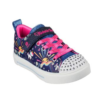 SKECHERS | Little Girls Twinkle Sparks Casual Sneakers from Finish Line商品图片,7.7折