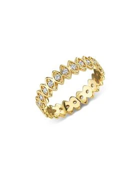 Sydney Evan | 14K Yellow Gold Diamond Marquise Eternity Ring,商家Bloomingdale's,价格¥12202