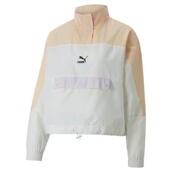 Puma | Swxp Relaxed Half Zip Woven Jacket,商家SHOEBACCA,价格¥153