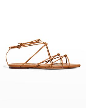 vince鞋图片, Vince | Kenna Knotted Leather Gladiator Sandals商品图片 4.8折
