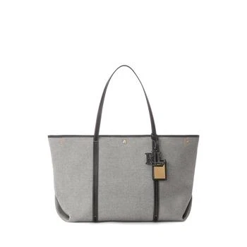 Ralph Lauren | Canvas & Leather Extra-Large Emerie Tote 