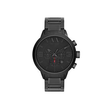 Armani Exchange | Men's Chronograph Black Stainless Steel Bracelet Watch 49mm商品图片,
