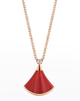 商品Divas' Dream Carnelian Pendant Necklace in 18k Rose Gold图片