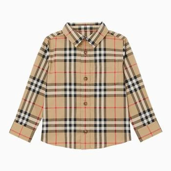 Burberry | 儿童格纹奥普林衬衫 6.6折