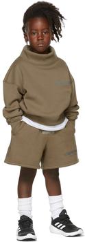 Essentials | Kids Taupe Mock Neck Sweatshirt商品图片,