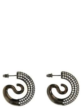 Panconesi | crystal Serpent Hoops Earrings,商家Italist,价格¥3736