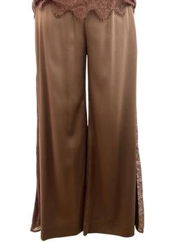 Max&Moi | Women's Brya Silk & Lace Trousers In Cocoa,商家Premium Outlets,价格¥1646