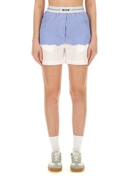 MSGM | Msgm Pants & Shorts in Baby Blue,商家Modayn,价格¥1367