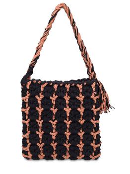 推荐Recycled Cotton & Linen Crochet Bag商品