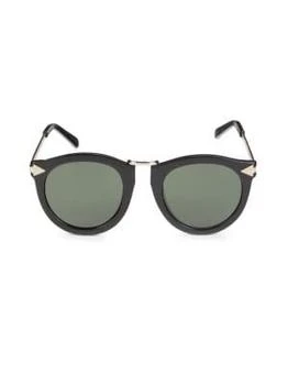 KAREN WALKER | Harvest 51MM Oval Sunglasses,商家Saks OFF 5TH,价格¥616
