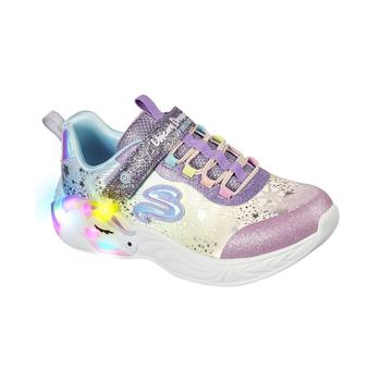 SKECHERS | Little Girls S-Lights: Unicorn Dreams Stay-Put Casual Sneakers from Finish Line商品图片,8.1折