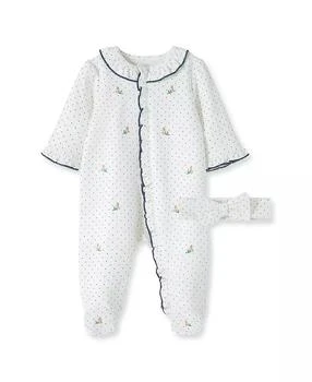 Little Me | Baby Girls Rosebud Footed Coverall and Headband, 2 Piece Set,商家Macy's,价格¥96