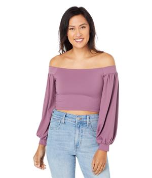 Susana Monaco | Off-the-Shoulder Crop Top商品图片,4.8折