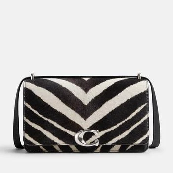 推荐Coach Bandit Zebra Printed Calf Hair Shoulder Bag商品