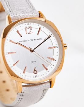 推荐French Connection classic analogue watch in white商品