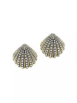 Swarovski | Idyllia Goldtone, Crystal & Imitation Pearl Shell Pendant Necklace,商家Saks Fifth Avenue,价格¥1268