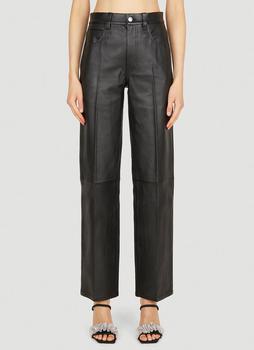 推荐Panelled Leather Pants in Black商品