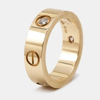 [二手商品] Cartier | Cartier Love 3 Diamond 18k Rose Gold Band Ring,商家Premium Outlets,价格¥25385