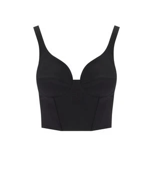 ELISABETTA FRANCHI | ELISABETTA FRANCHI  BLACK BUSTIER TOP,商家Baltini,价格¥1620