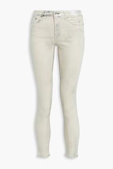 推荐Cate metallic coated mid-rise skinny jeans商品