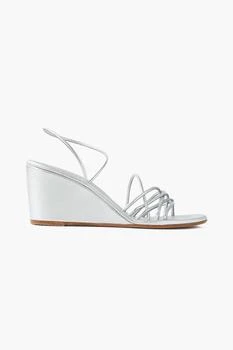 ANCIENT GREEK SANDALS | Vasilisa metallic leather wedge sandals,商家THE OUTNET US,价格¥1384