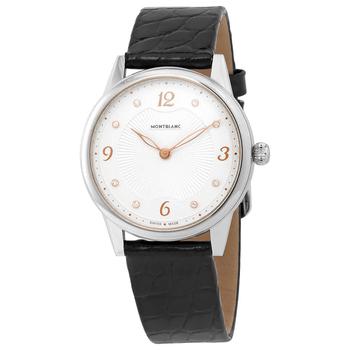 万宝龙手表推荐, MontBlanc | Boheme Quartz Diamond White Dial Ladies Watch 123868商品图片 6.1折