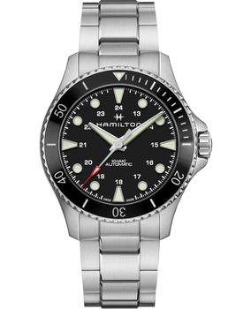 推荐Hamilton Khaki Navy Scuba Auto Black Dial Steel Men's Watch H82515130商品