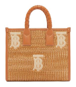 burberry托特包, Burberry | Mini Raffia Freya Tote Bag商品图片 